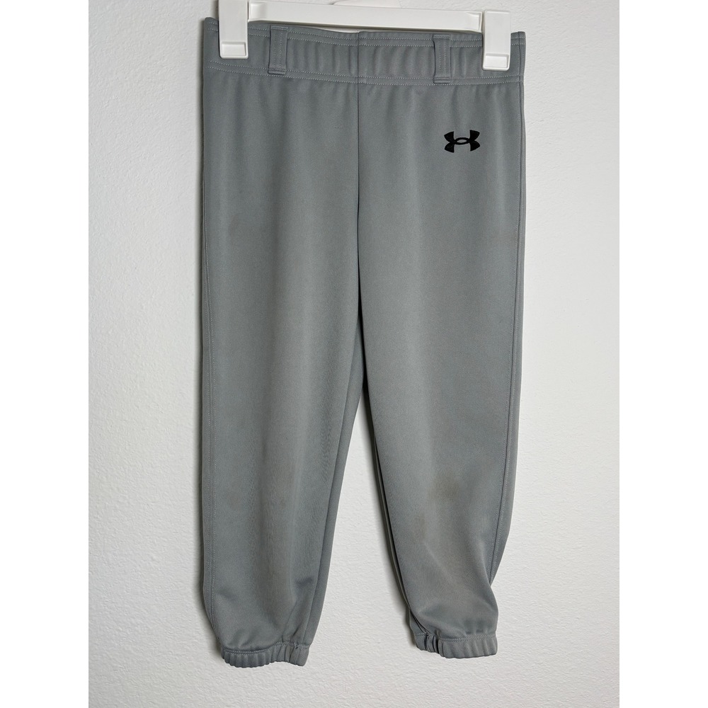 Under Armour Youth Medium Gray Baseball‎ Pants HeatGear Athletic Boys YM